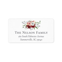 Returadress för Blommigt och bomull i söder Adressetikett