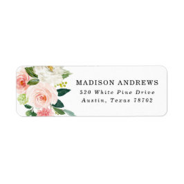 Returadress för  Blommigtar Etikett
