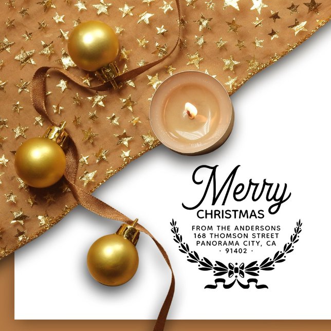 Returadress för Botaniska God jul-familjen Stämpel (Skapare uppladdad)