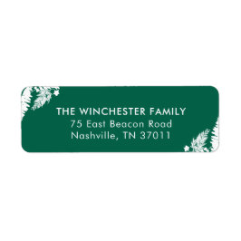 Returadress för botaniska tryckningar returadress etikett