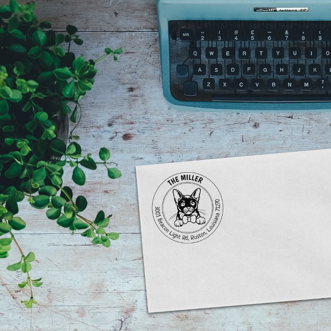 Returadress för burmesiska kattfamiljer stämpel (Skapare uppladdad)