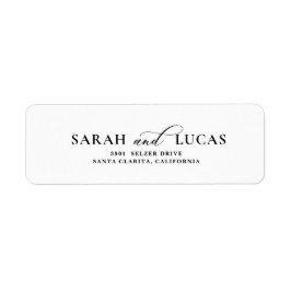 Returadress för chic Arch Modern Snyggt Elegant Returadress Etikett