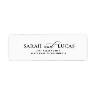 Returadress för chic Arch Modern Snyggt Elegant Returadress Etikett