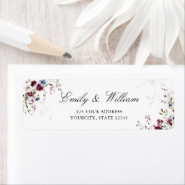Returadress för den moderna Elegantens vattenfärgs Returadress Etikett