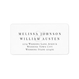 Returadress för elegant av Bröllop OSA och groom Adressetikett