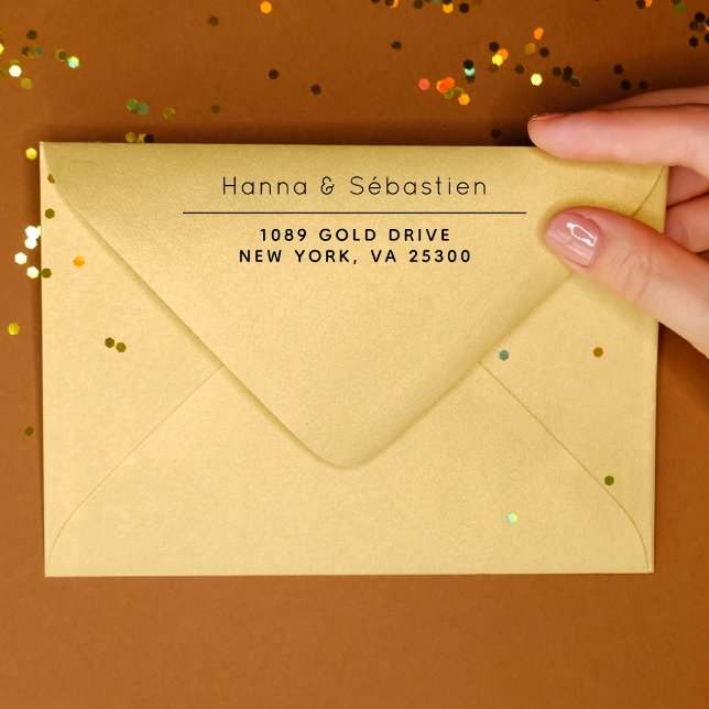 Returadress för elegantens Professionell självtryc Självfärgande Stämpel (Skapare uppladdad)