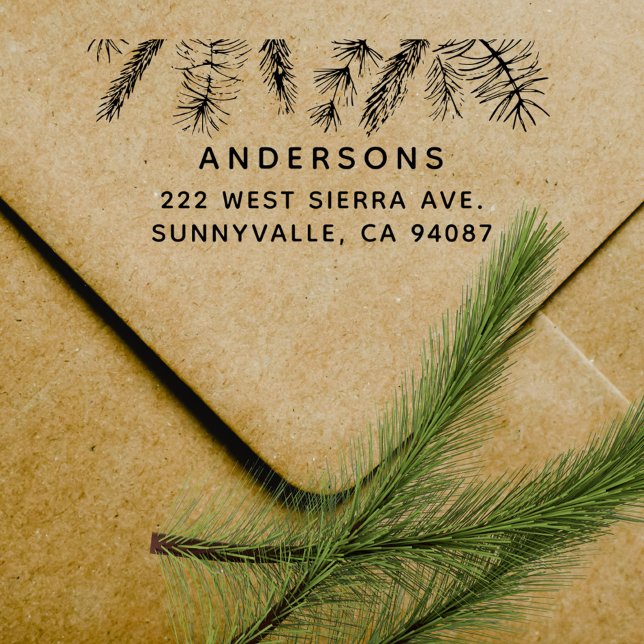 Returadress för enkel Gräs Snyggt-familj Stämpel (Skapare uppladdad)