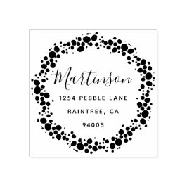 Returadress för familjen för pebble WAN Stämpel