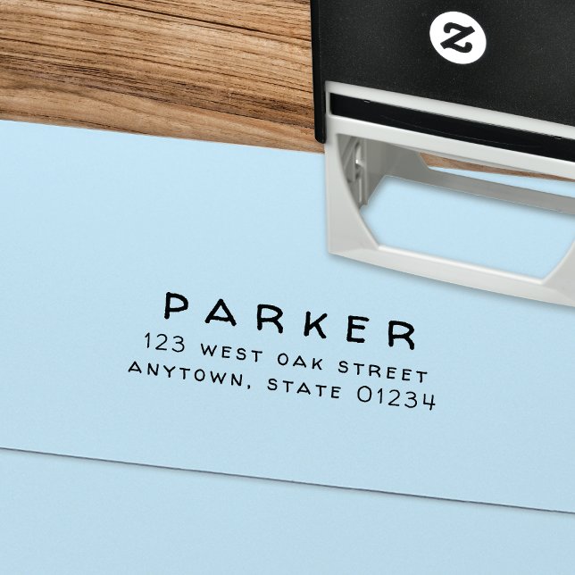 Returadress för fet stil självfärgande stämpel (Skapare uppladdad)