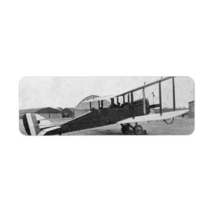 Returadress för flygplansflygplanets Vintage Etikett
