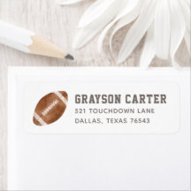 Returadress för Födelsedagsfest av fotbollspojke