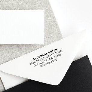 Returadress för företag Namn och företag Självfärgande Stämpel