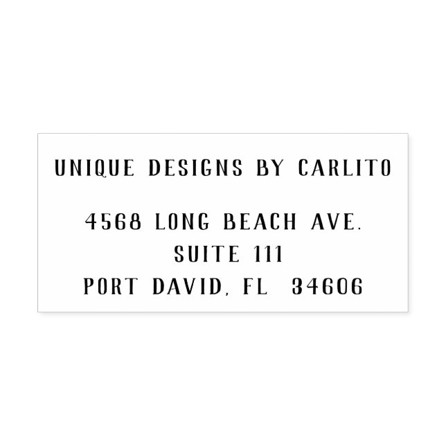 Returadress för företag självfärgande stämpel (Design)