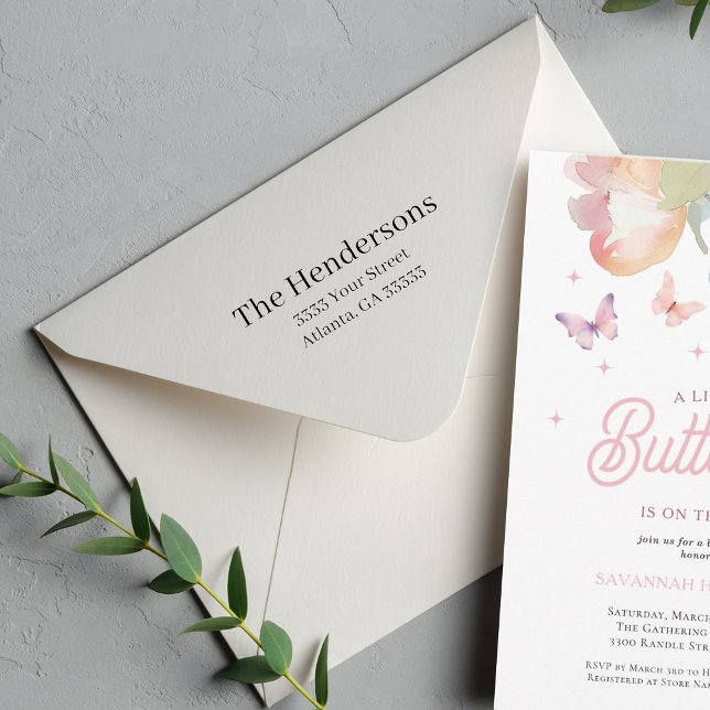 Returadress för formell Professionell Självfärgande Stämpel (Skapare uppladdad)