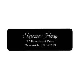 returadress för handskrift av returadress_elegant returadress etikett