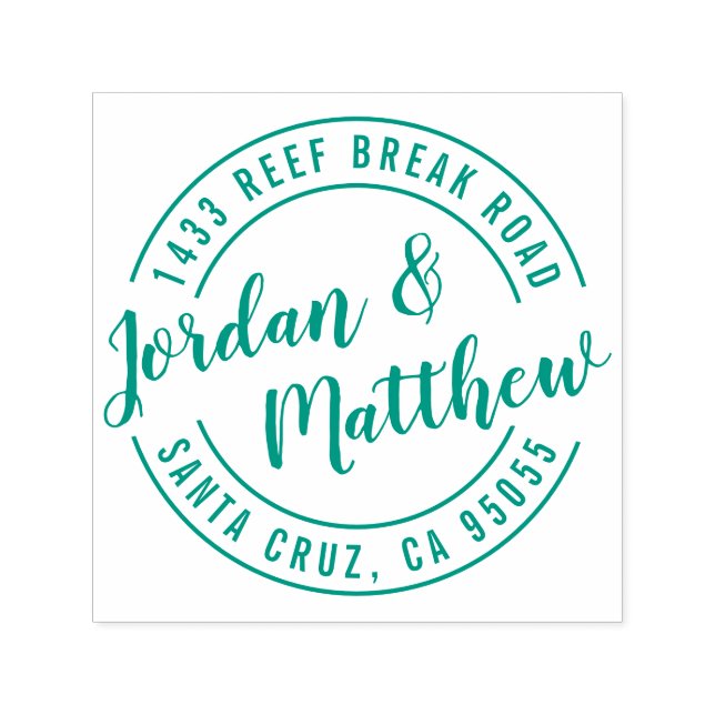 Returadress för handskriftsformat självfärgande stämpel (Design)