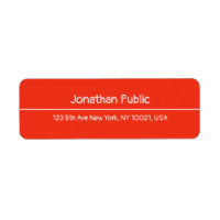 Returadress för handskriven röd julmall