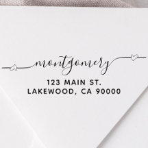 Returadress för Heart Script Calligraphy