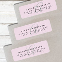 Returadress för Lila av Snyggt i Mongoram Chic 