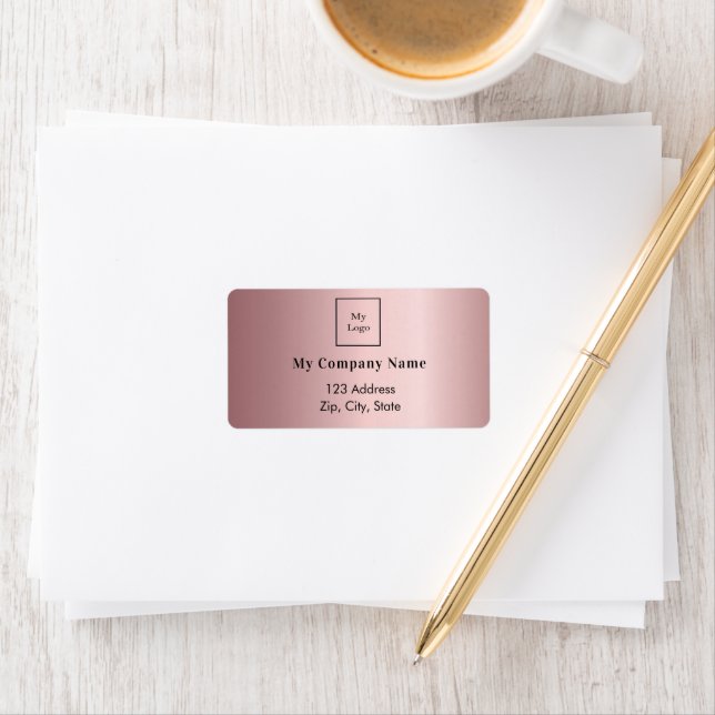 returadress för logotyp av  rosa adressetikett (Insitu)