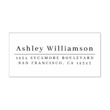 Returadress för minimal Chic för elegant