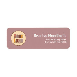 Returadress för minimalistisk Logotyp för företag Etikett