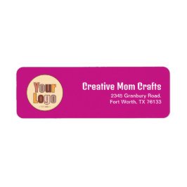 Returadress för minimalistisk Logotyp för företag Etikett