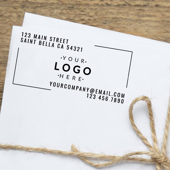 Returadress för Modern Anpassningsbar Business Com Självfärgande Stämpel (Skapare uppladdad)