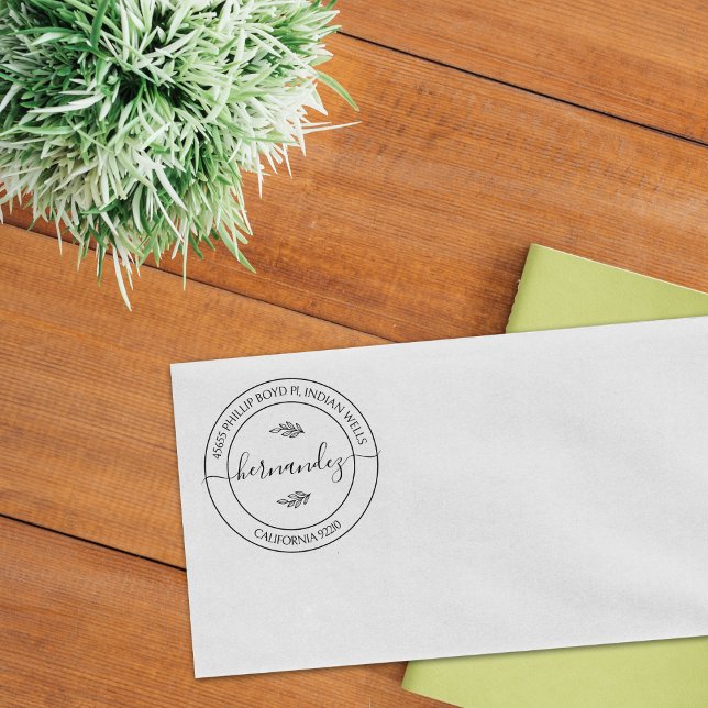 Returadress för modern Anpassningsbar för kalligra Stämpel (Skapare uppladdad)