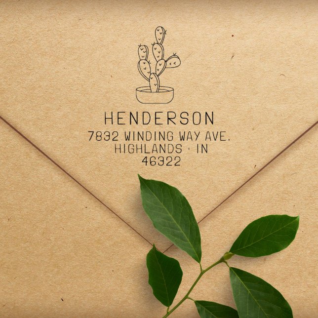 Returadress för modern handskriftskaktualitet stämpel (Skapare uppladdad)