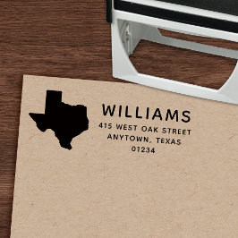 Returadress för modern TEXAS-tillståndsform Självfärgande Stämpel