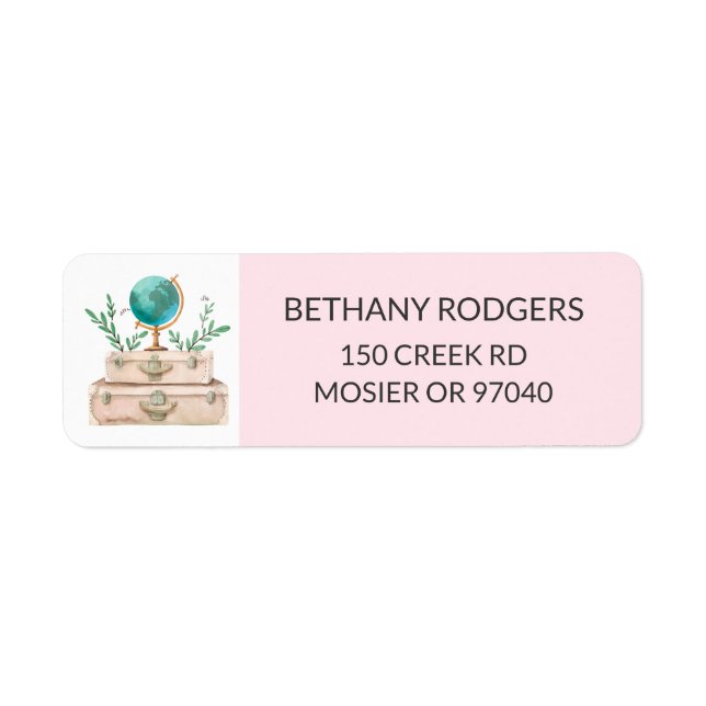 Returadress för Möhippa av restema, kuvert Returadress Etikett (Framsidan)