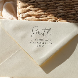 Returadress för Namn-lettering av minimalistisk fa Självfärgande Stämpel
