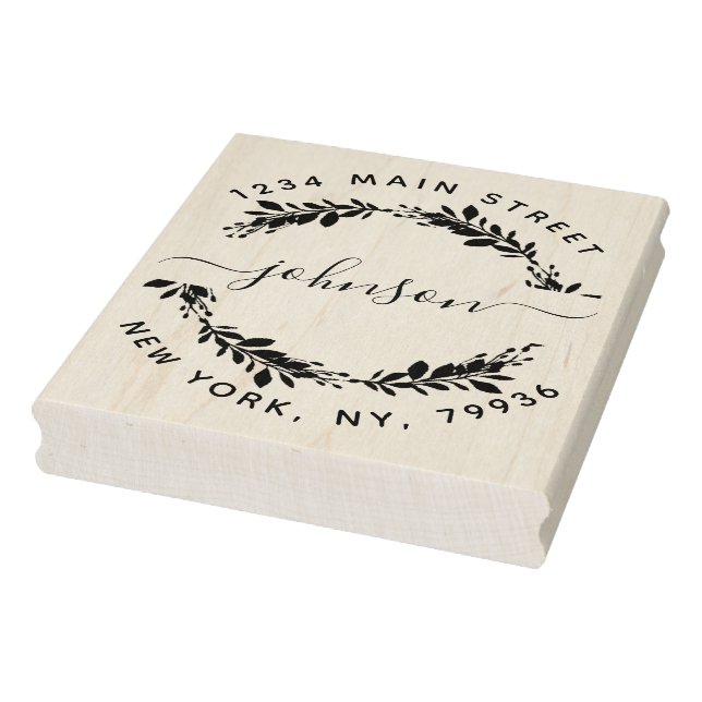 Returadress för Namn-runda i Anpassningsbar-skript Stämpel (Stämpel)