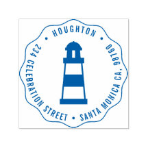 Returadress för Nautisk fyr runda familjen