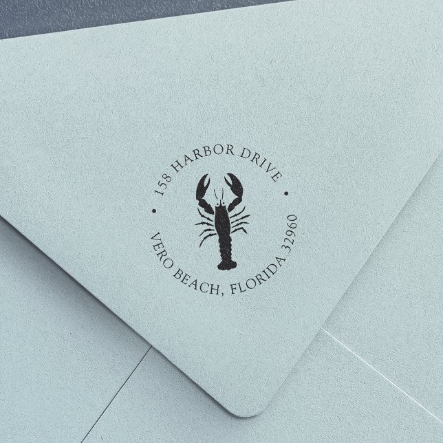 Returadress för Nautisk lob Självfärgande Stämpel (Skapare uppladdad)