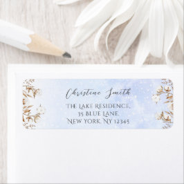 Returadress för neutrala babyskor för vinterkön returadress etikett