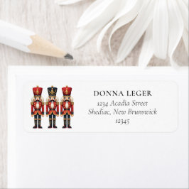 Returadress för Nutcrackers-julens Helgdag Etikett