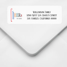 Returadress för nya julår returadress etikett