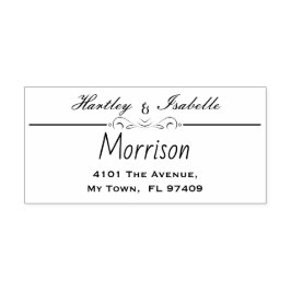 Returadress för Personlig av anpassningsbar Självfärgande Stämpel