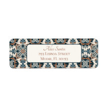 Returadress för portugisiska Stil Tiles Elegant Ch