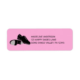 Returadress för Rosa av Tap-dansare Returadress Etikett