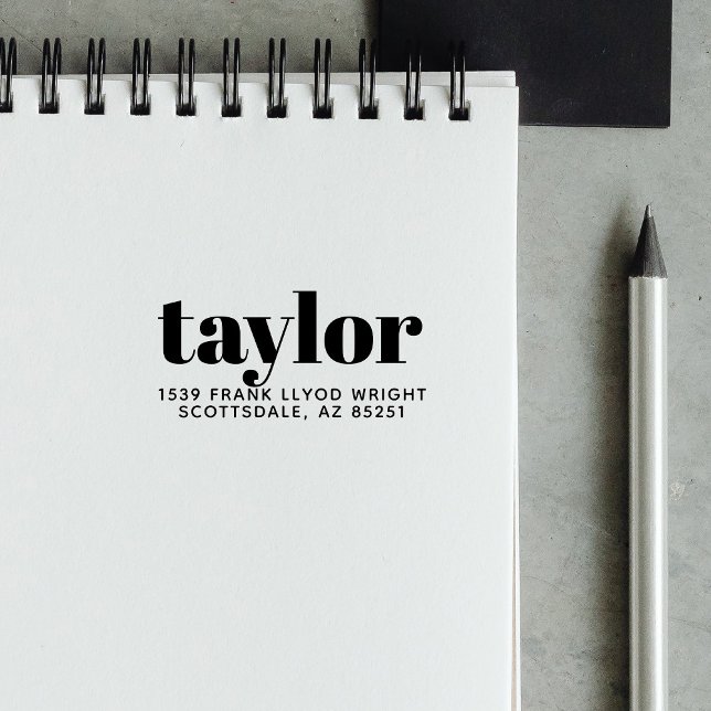 Returadress för Trendig av modern minimalistisk Sn Självfärgande Stämpel (Skapare uppladdad)