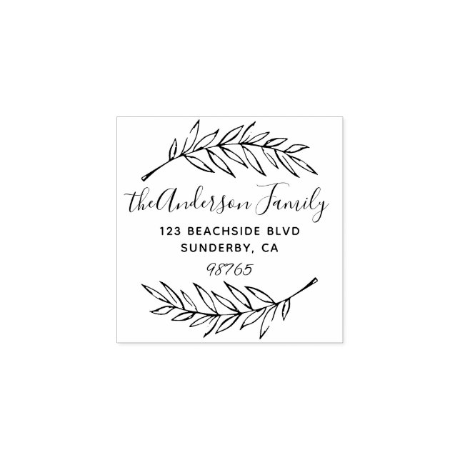 Returadress för utandning av anpassningsbar Handfl Stämpel (Tryck)