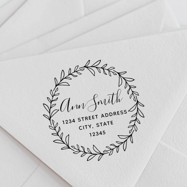 Returadress för utandning Namn Rund Stämpel (Skapare uppladdad)