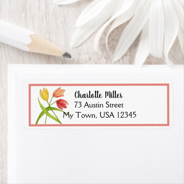 Returadress för vattenfärgsrör returadress etikett (Insitu)