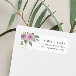 Returadress för Violet & Sage Blommigt Etikett