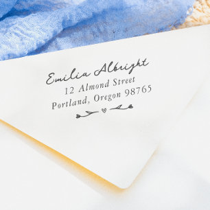 Returadress för visuell Vintage Stämpel