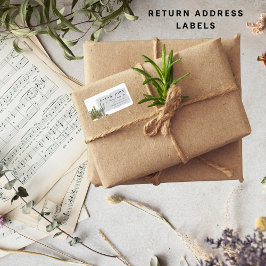 returadress för westerna ökenlandskapscaktus adressetikett