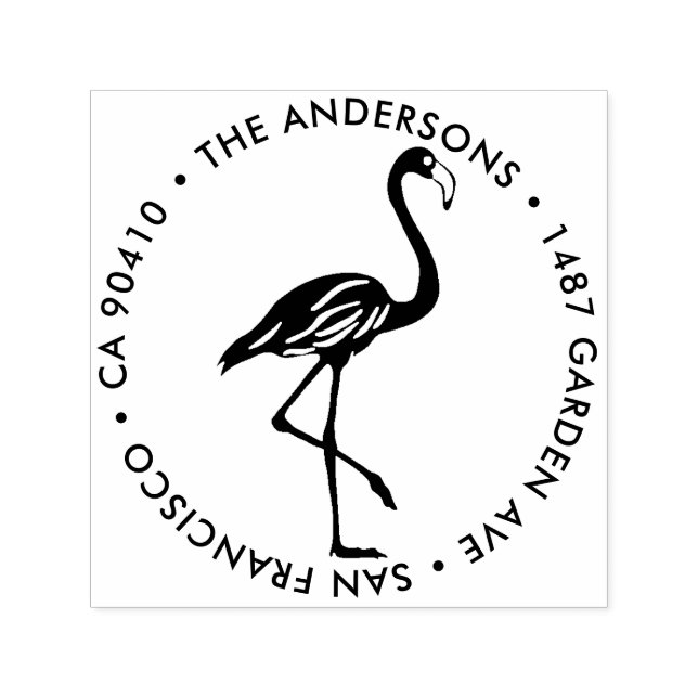 Returadress Frimärke,Flamma adress frimärke Självfärgande Stämpel (Design)